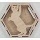 Wall Mounted Hexagon Box With Filler for cats