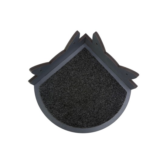 Hand Painted and Natural Indoor Cat Corner Shelf