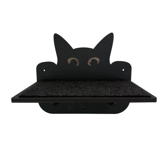 Hand Painted and Natural Cat Double shelf