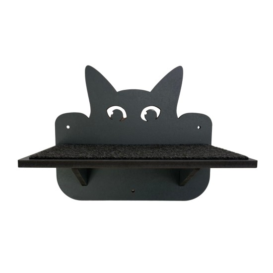 Hand Painted and Natural Cat Double shelf