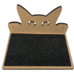 Hand Painted and Natural Cat Double shelf