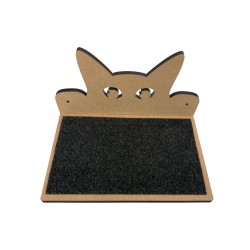 Hand Painted and Natural Cat Double shelf