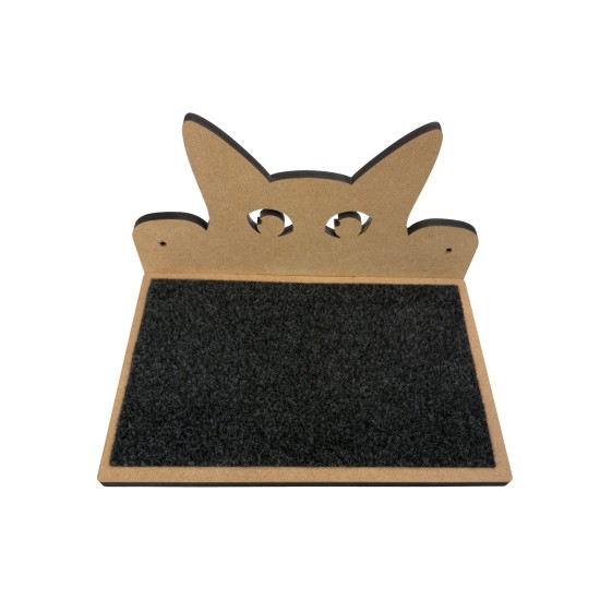 Hand Painted and Natural Cat Double shelf