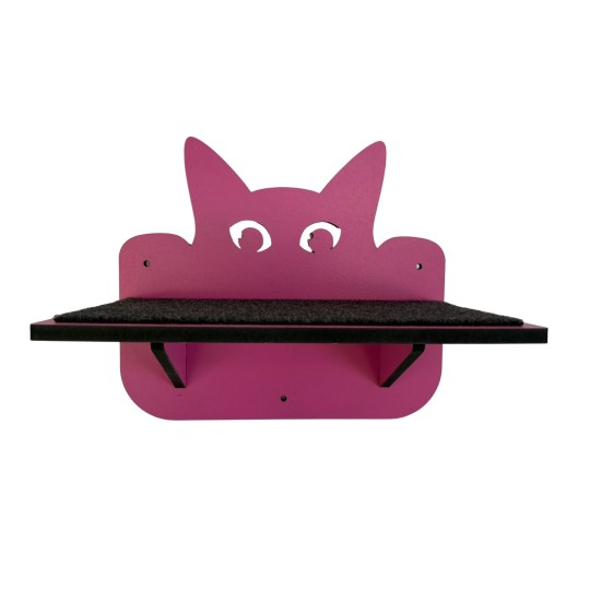 Hand Painted and Natural Cat Double shelf