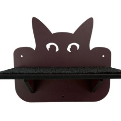 Hand Painted and Natural Cat Double shelf