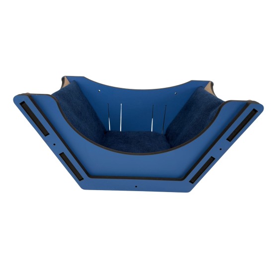 Hand Painted and Natural Cat Sleeping Box