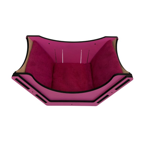 Hand Painted and Natural Cat Sleeping Box