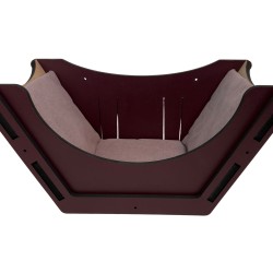 Hand Painted and Natural Cat Sleeping Box