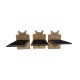 Hand Painted and Natural Cat Small shelves pack of 3