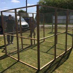 19G Wire Mesh Animal Run - 6ft x 9ft 🐣🦆 No Roof.