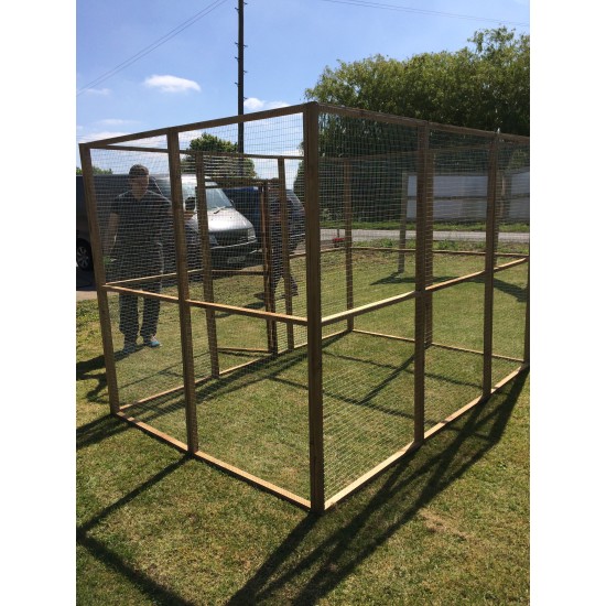 19G Wire Mesh Animal Run - 6ft x 9ft 🐣🦆 No Roof.