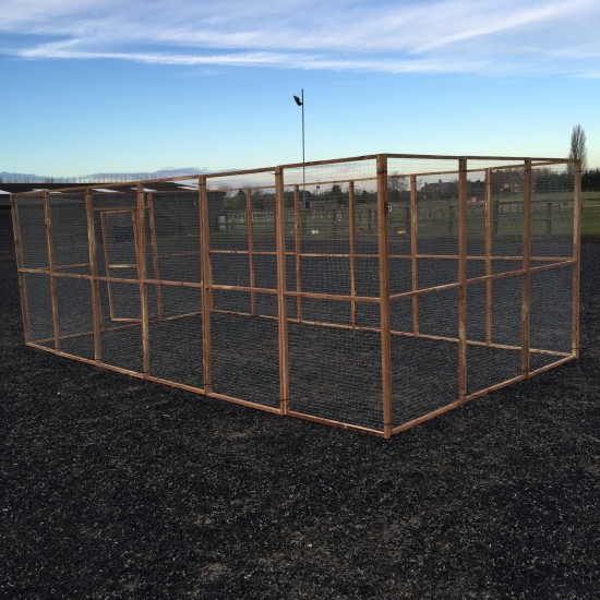 Large Chicken Run 9ft Wide x 18ft Long x 6ft Tall without Roof.