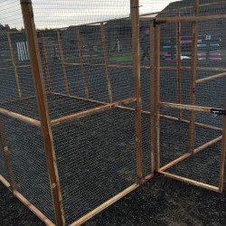 Large Chicken Run 9ft Wide x 18ft Long x 6ft Tall without Roof.