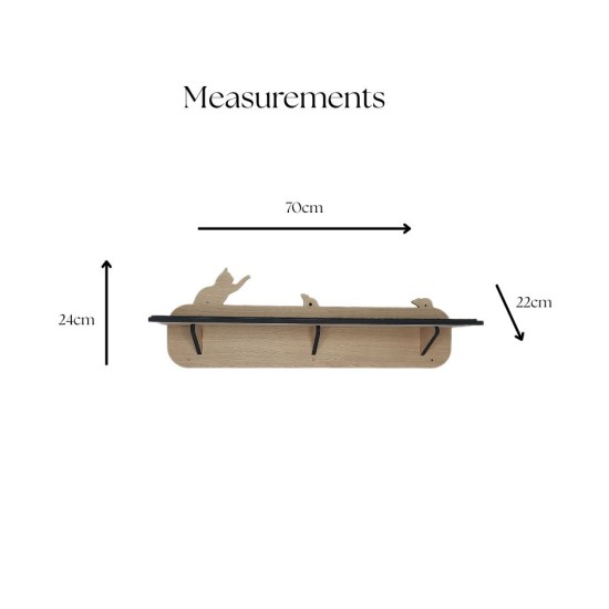 Wall Mounted Large Shelf for cats
