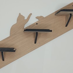 Wall Mounted Left Stairs for cats