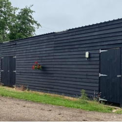 Painted Barn/Shelter 48ft x 12ft. Price on enquiry.