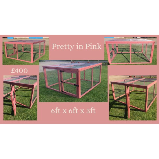 Painted Rabbit Run Guinea Pig 6ft x 6ft 3ft Tall