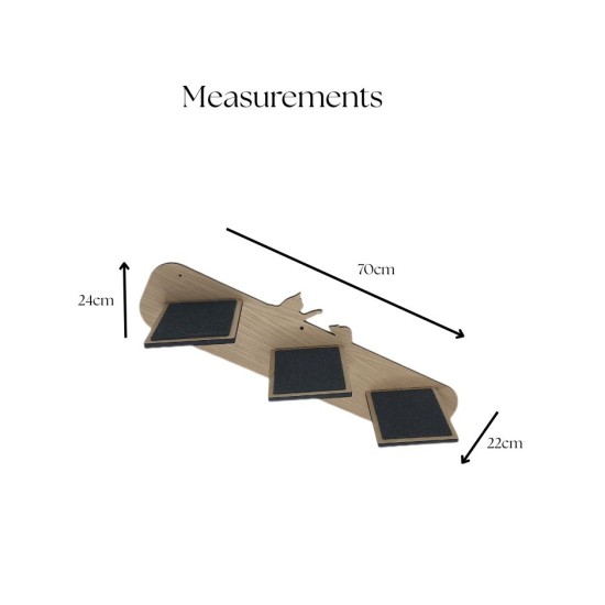 Wall Mounted Right Stairs for cats