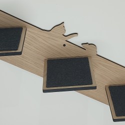 Wall Mounted Right Stairs for cats