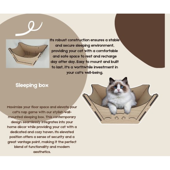 Wall Mounted Sleeping Box for cats