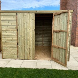 10ft x 8ft Wooden Pent Heavy Duty Shed