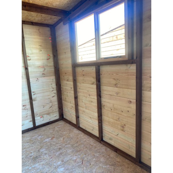  8ft x 8ft Wooden Pent Heavy Duty Shed