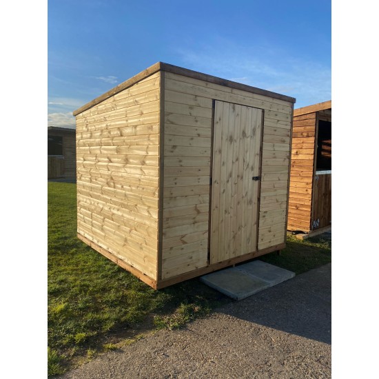 8ft x 8ft Wooden Pent Heavy Duty Shed