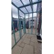 6ft x 9ft x 7ft5" Catio / Cat Lean to Waterproof Roof Painted Blue