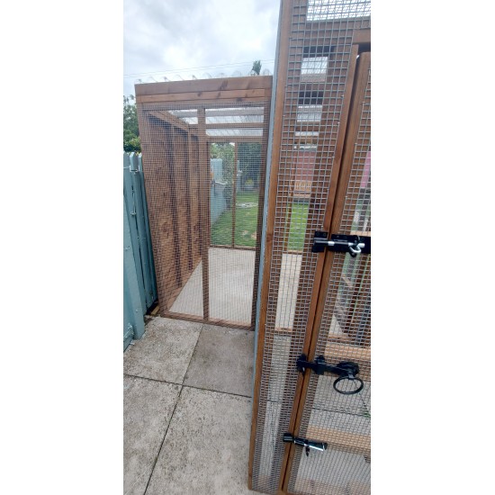 6ft x 6ft  Freestanding Catio with security door 16G 1" x 1" wire mesh