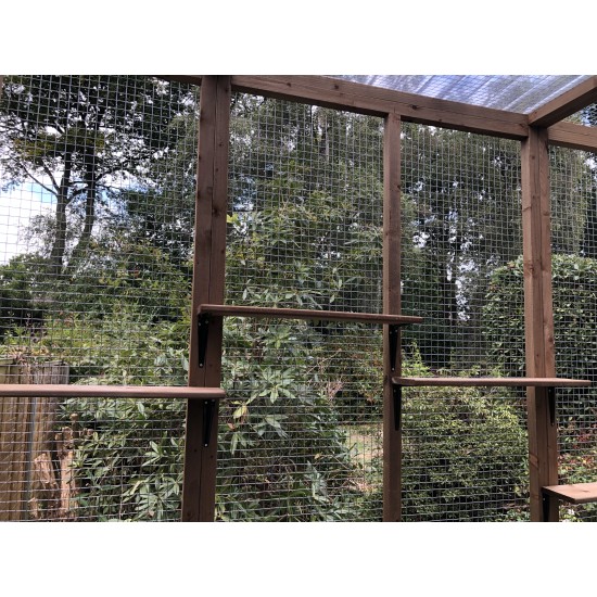 The Whisker Woods Lean-To – 12ft x 6ft x 8ft  with Dual Roof Design