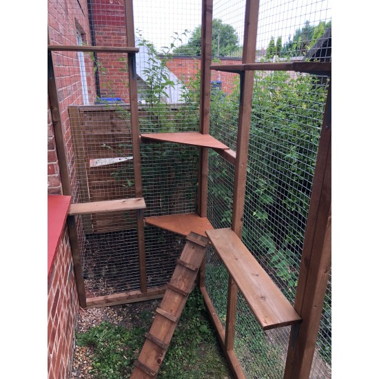 Purr-fect Playhouse! 6ft x 3ft x 7ft5" Lean-To Catio — Explore and Roam Safely