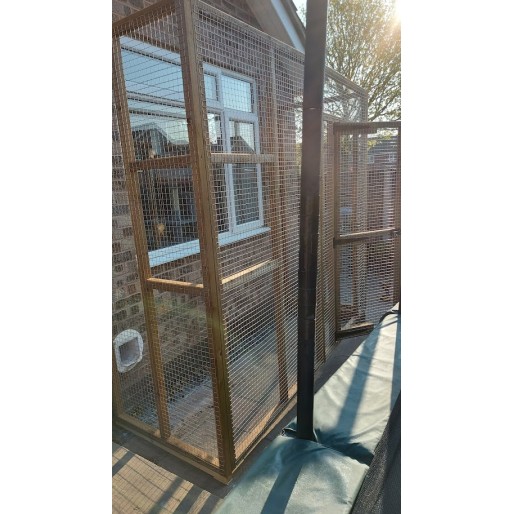 The Purr-side Pavilion – 8ft x 4ft 3-Sided Lean-To Catio
