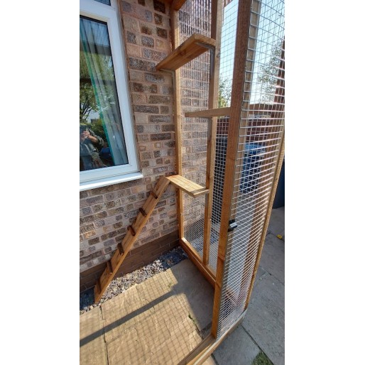 The Purr-side Pavilion – 8ft x 4ft 3-Sided Lean-To Catio