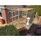 The Whisker Lodge – 12ft8" x 8ft Lean-To Catio with Shelves and Roof Options