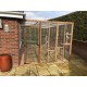The Whisker Lodge – 12ft8" x 8ft Lean-To Catio with Shelves and Roof Options