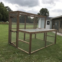 L- Shape Pet Animal Run 8ft x 6ft