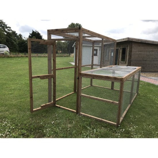 L- Shape Pet Animal Run 8ft x 6ft