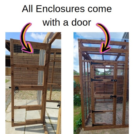 Free Standing Catio Cat Run 8ft x 4ft 