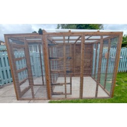 6ft x 6ft  Freestanding Catio with security door 16G 1" x 1" wire mesh