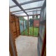 6ft x 6ft  Freestanding Catio with security door 16G 1" x 1" wire mesh