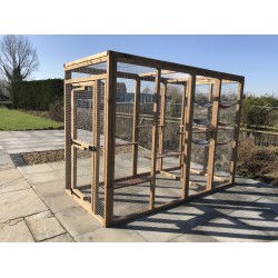 Free Standing  6x4 Cat Run – Freestanding Frame with Optional Shelves & Roof 😻🐾🐈