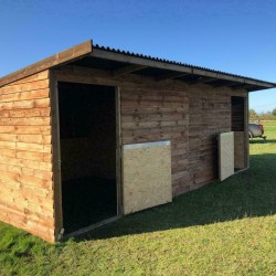 24ft x 12ft Animal Horse Field Shelter / Stable - Options of Skids, Overhang, Kickboards, Doors & More