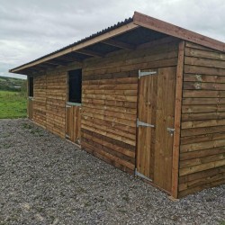 36ft x 12ft Animal Horse Field Shelter / Stable - Options of Skids, Overhang, Kickboards, Doors & More