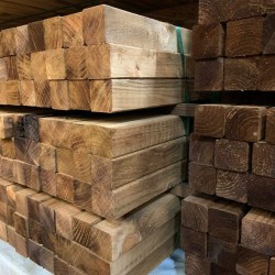  Pressure Treated Brown Timber 2x2 47x50mm Tantalise Wood 1.2m / 1.8m / 2.4m C16 