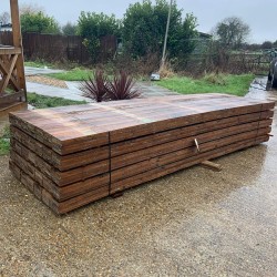  Feather Edge Fencing Treated Wood Close Board 125mm x 15mm and 2.4m High-10pack 