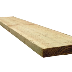 Wooden Gravel Board Treated Timber 150mm x 22mm (6x1 Inch) 2.4m Long Pack of 6